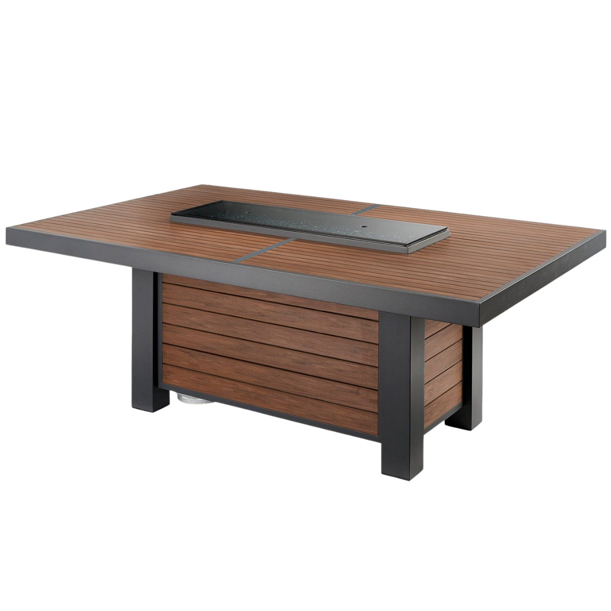 Outdoor Greatroom 81-In Umber Brown Kenwood Gas Fire Pit Table - Cover