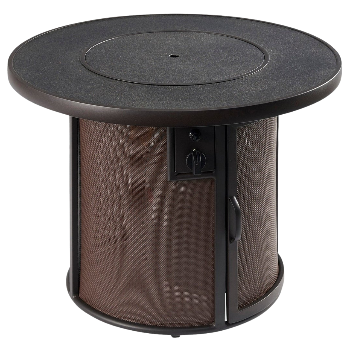 Outdoor Greatroom Brown Stonefire Fire Table - Cover