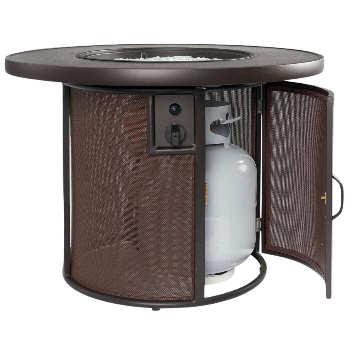 Outdoor Greatroom Brown Stonefire Fire Table - Tank