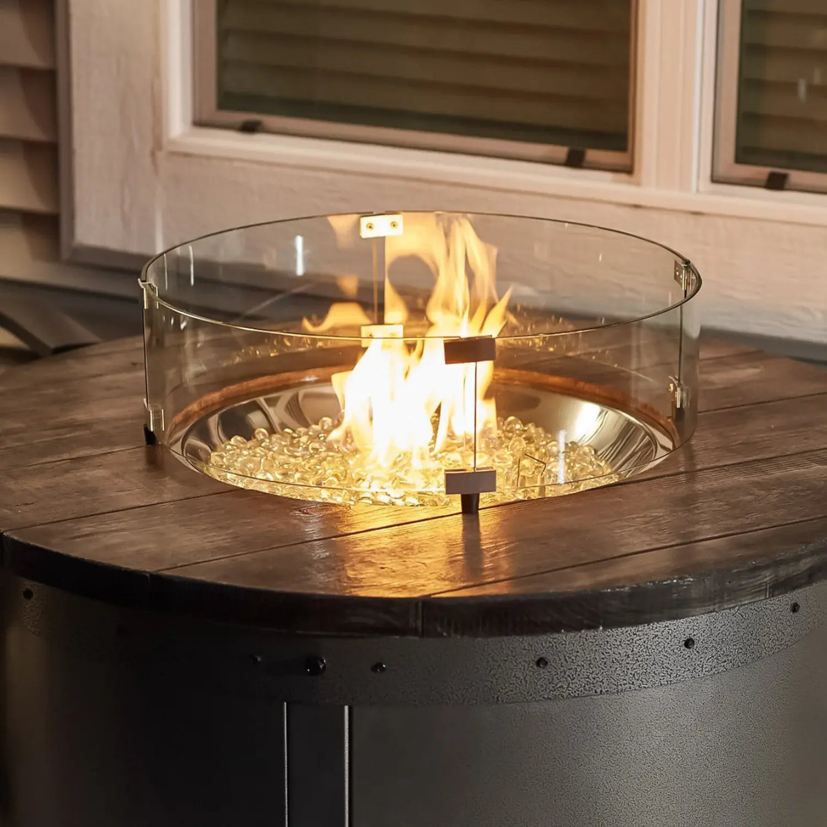 Outdoor Greatroom Edison Fire Table - Lifestyle 2