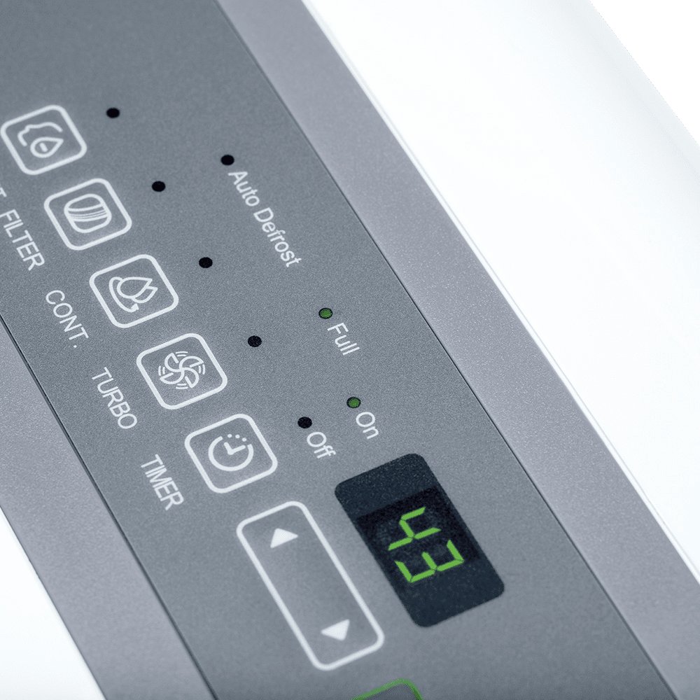 Perfect Aire 22 Pint Flat Panel Energy Star Dehumidifier - Control Panel