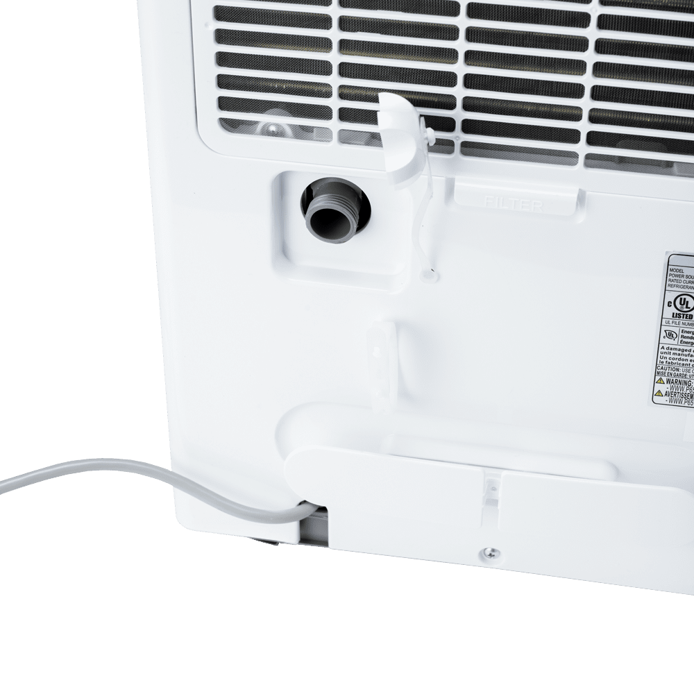 Perfect Aire 22 Pint Flat Panel Energy Star Dehumidifier - Drain Port Open