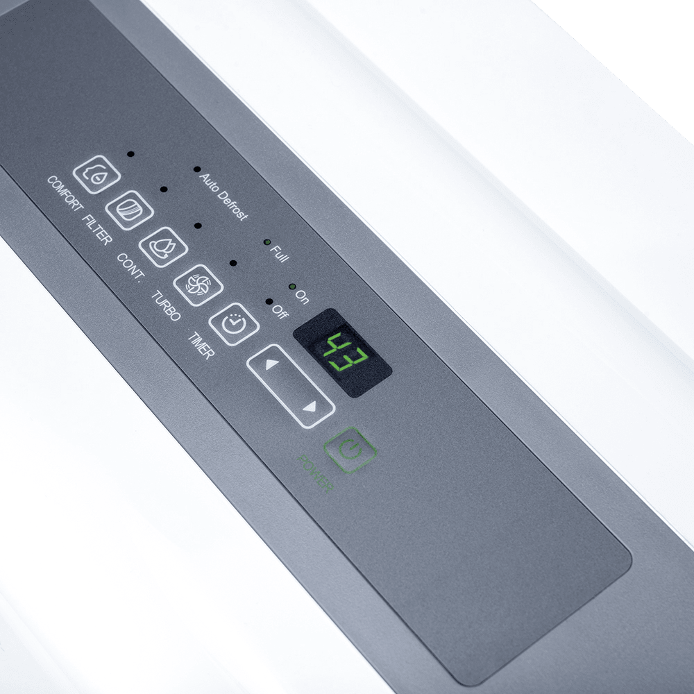 Perfect Aire 35 Pint Flat Panel Energy Star Dehumidifier - Control Panel