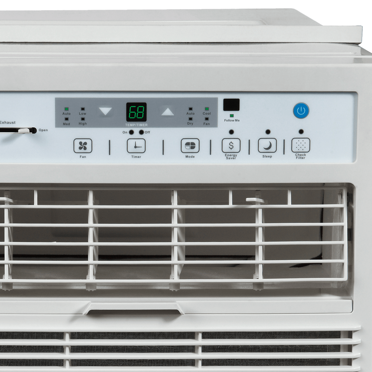 Perfect Aire 10,000 BTU Casement Window Air Conditioner - Control Panel