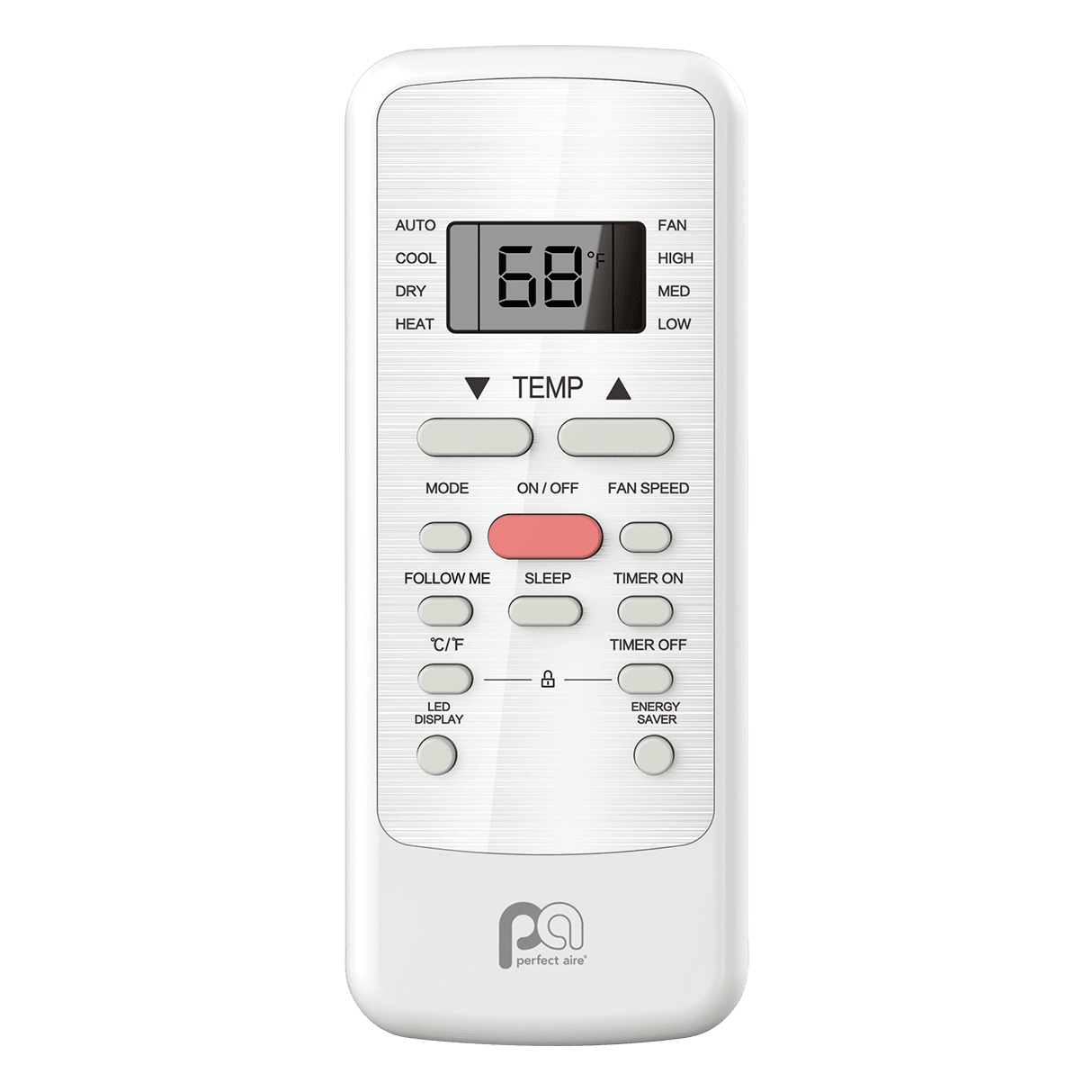 Perfect Aire 18,000 BTU Window Air Conditioner with Electric Heater - Remote Control