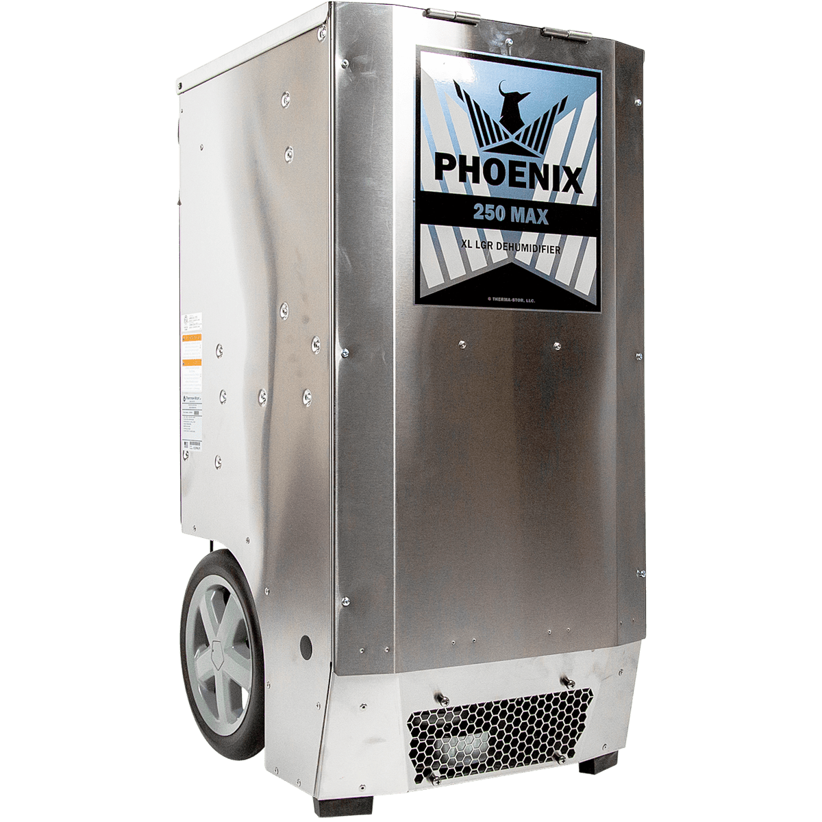 Phoenix 250 MAX LGR High Capacity Commercial Dehumidifier - right angle