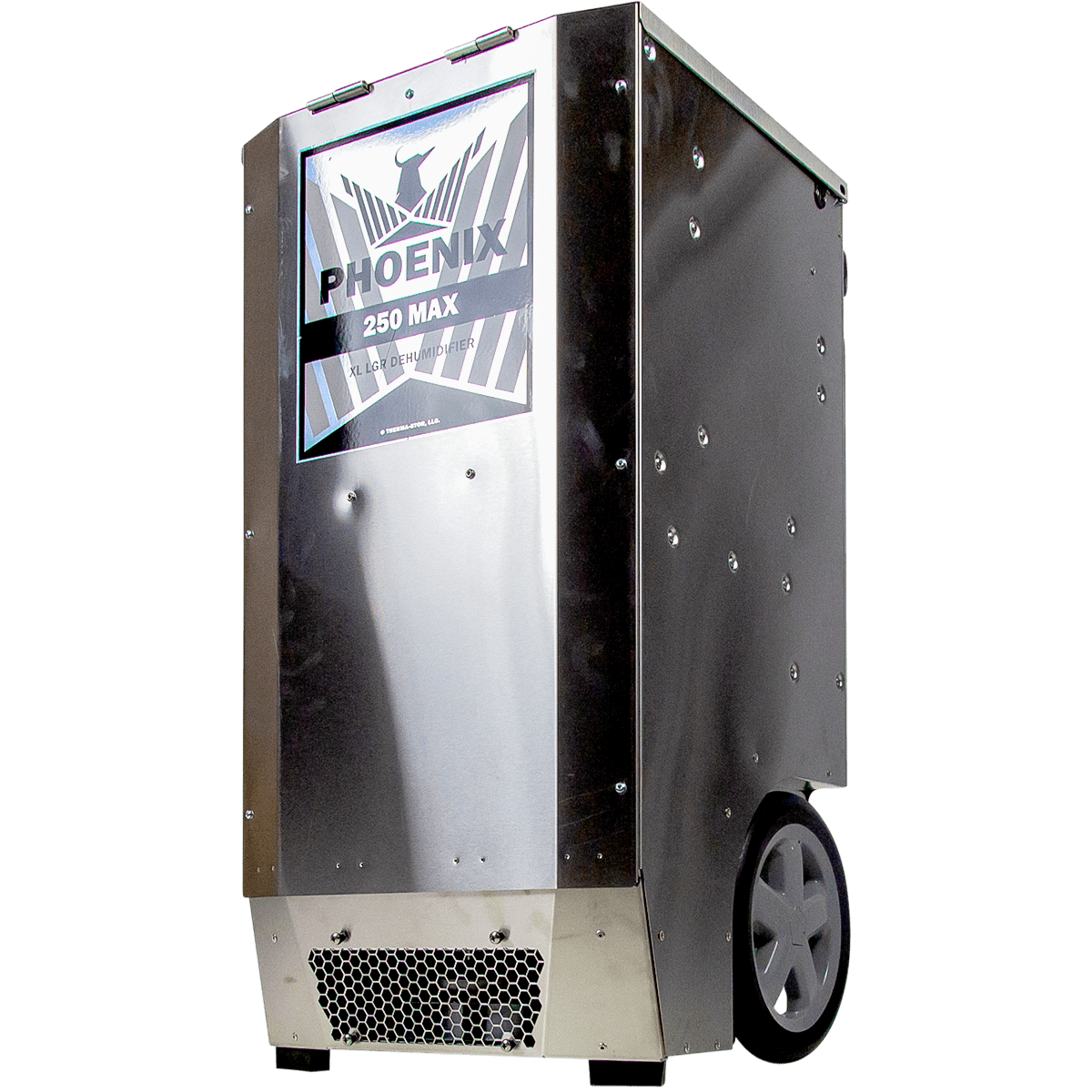 Phoenix 250 MAX LGR High Capacity Commercial Dehumidifier - lower angle view