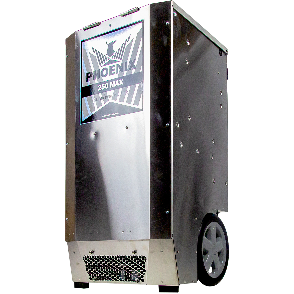 Phoenix 250 MAX LGR High Capacity Commercial Dehumidifier - lower angle view
