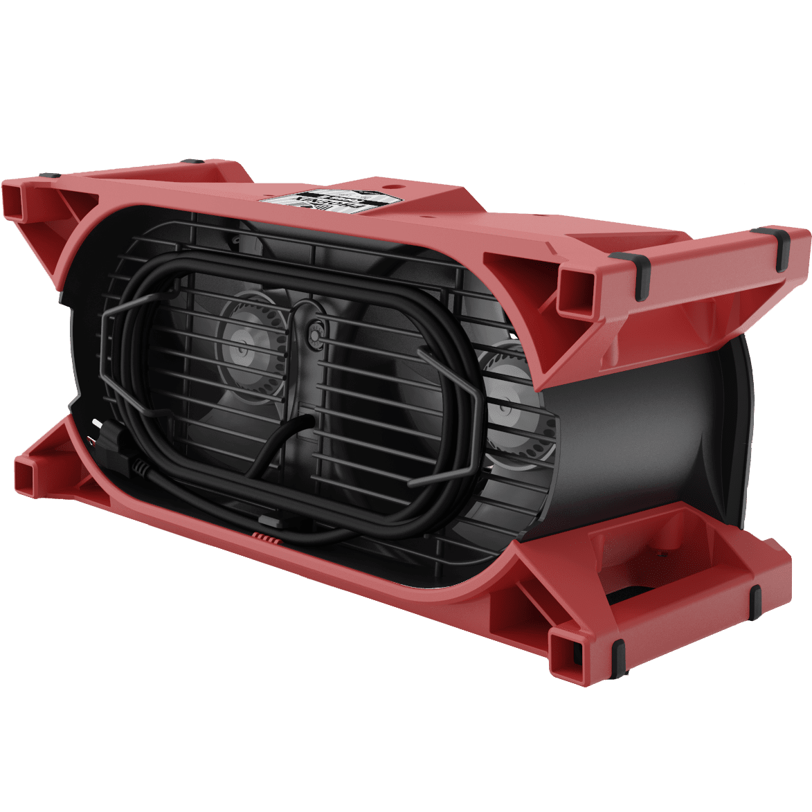 Phoenix Focus II Dual Axial Air Mover - Back - Red