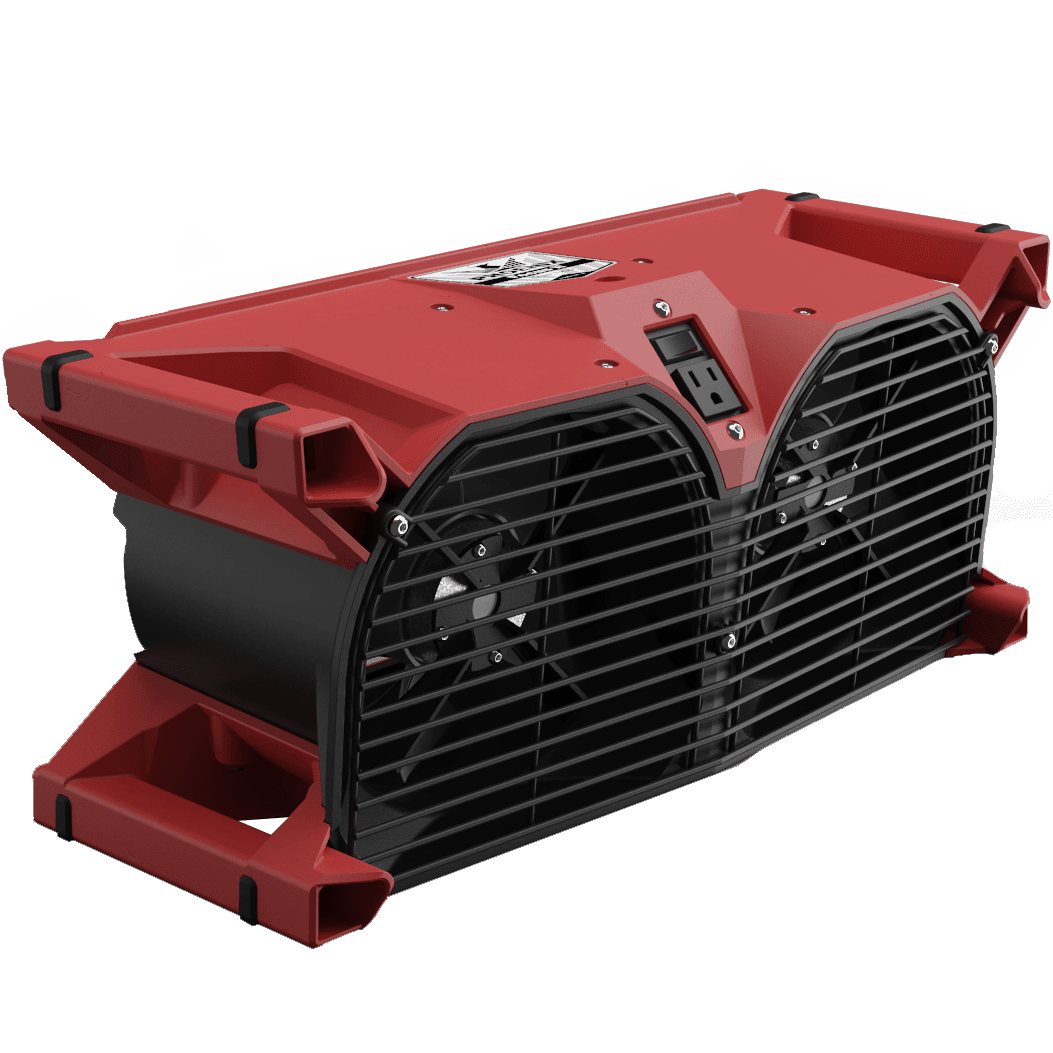 Phoenix Focus II Dual Axial Air Mover - red