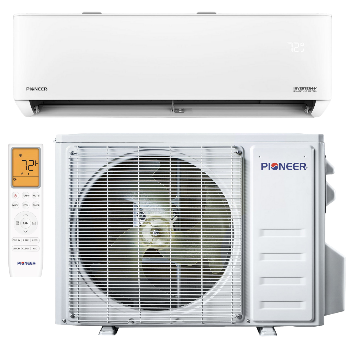 Pioneer 18k-24k BTU Quantum Ultra High-Wall Series Ductless Mini Split - Main