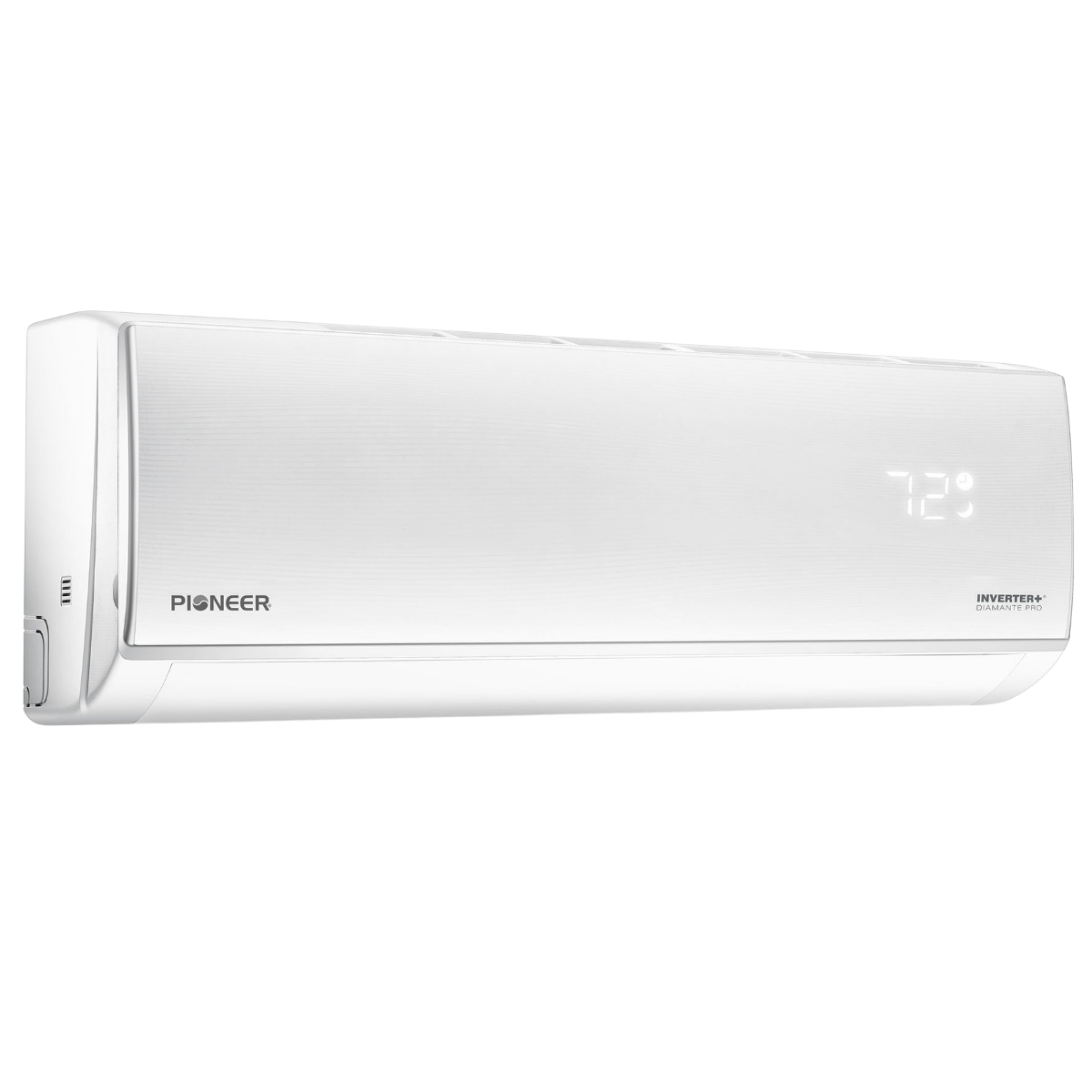Pioneer Diamante Pro High-Wall Series Ductless Mini Split - Indoor Unit Angle 1