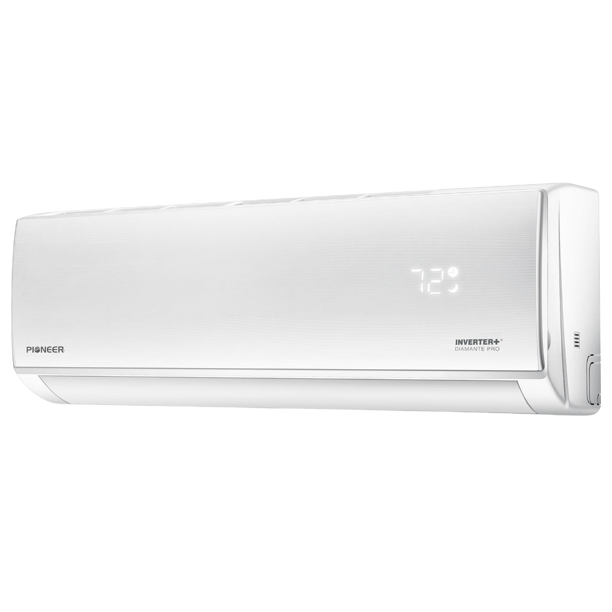 Pioneer Diamante Pro High-Wall Series Ductless Mini Split - Indoor Unit Angle 2