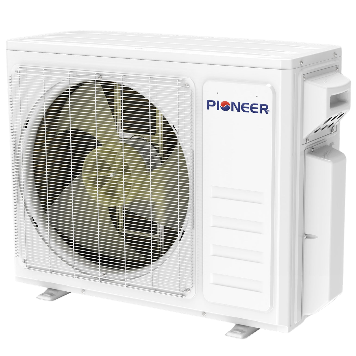 Pioneer Dual Zone Quantum Ultra Mini Split Heat Pump - Condenser Angle