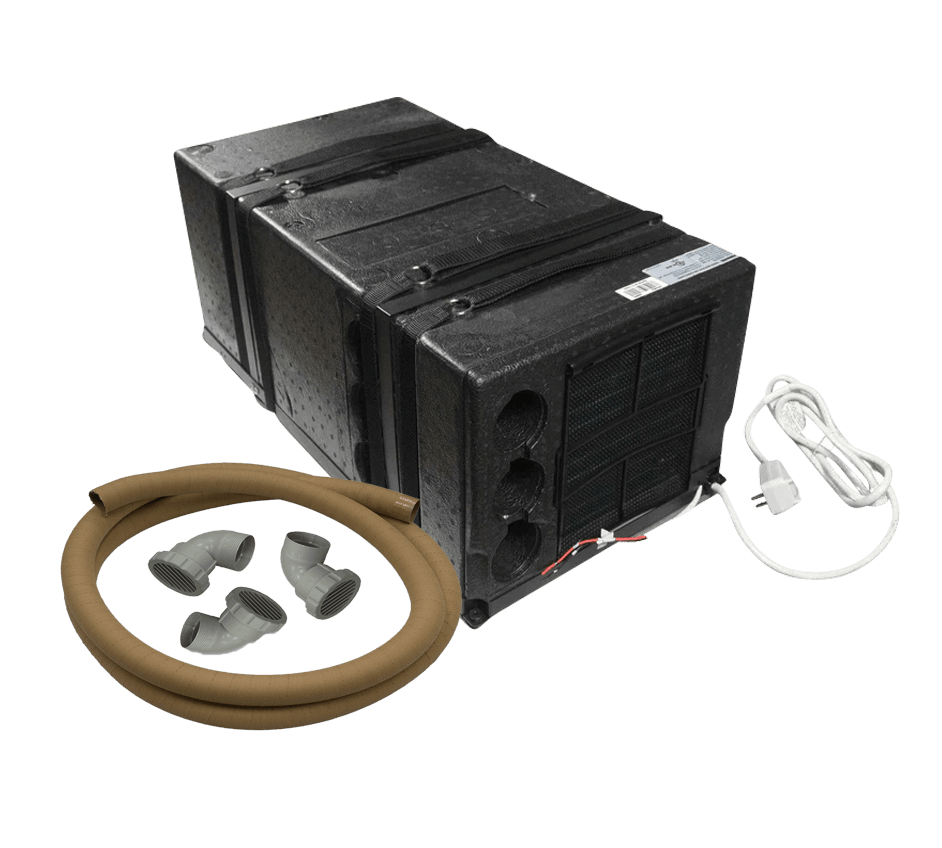 Pioneer 10,000 BTU 115V Under Bench RV Inverter Air Conditioner w/ Heat Pump - w/ Hose Kit Main