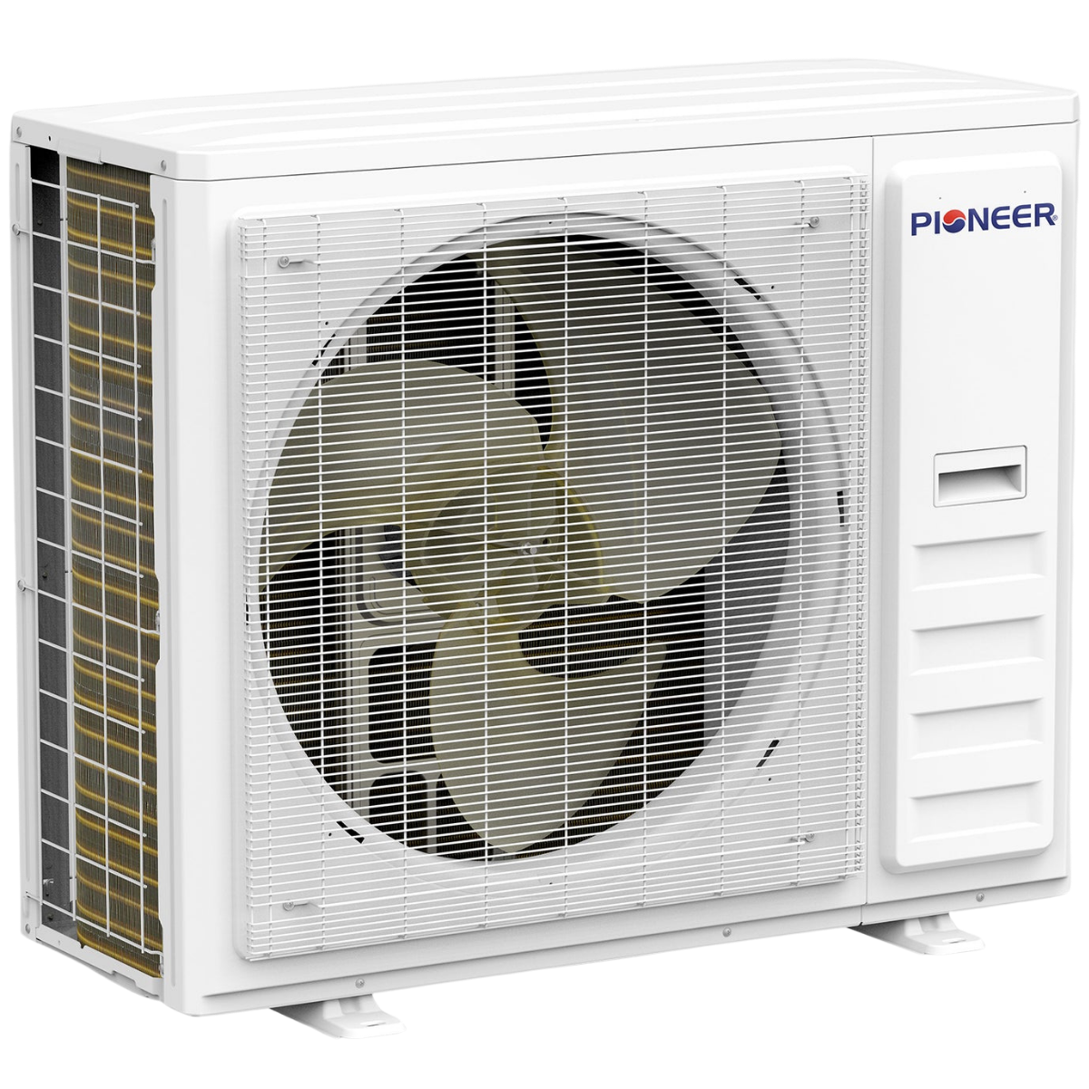 Pioneer Quad-Zone Quantum Ultra Mini Split Heat Pump - Condenser Angle