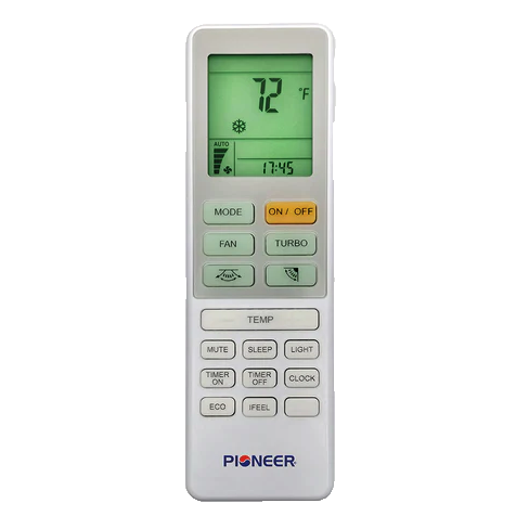 Pioneer 12,000 BTU Hyperformance Mini Split Heat Pump w/ Wi-Fi - Remote Control
