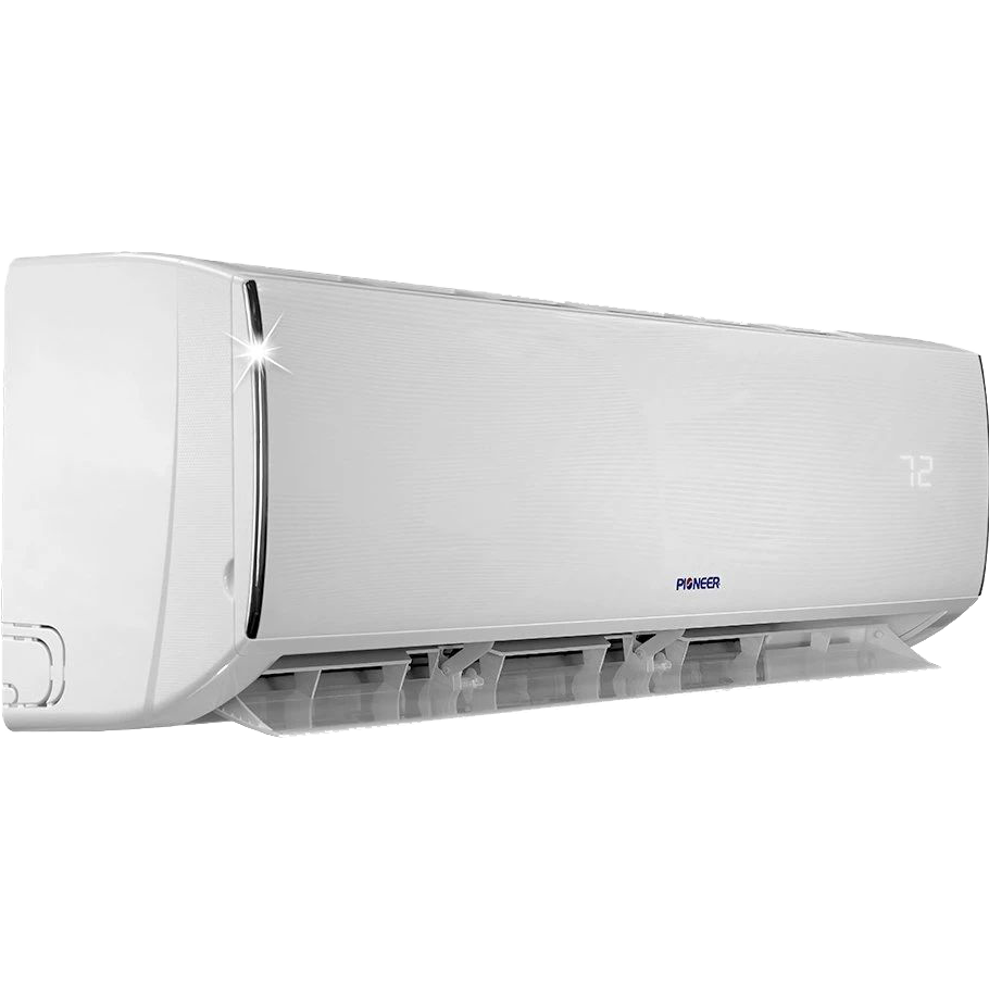 Pioneer Diamante Series 9,000 BTU Mini Split Heat Pump - Indoor Inverter Left Angle