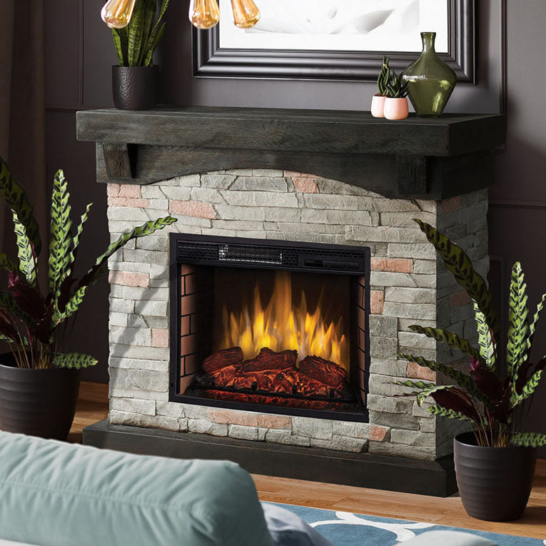 Pleasant Hearth 42-In Sable Mills Electric Fireplace