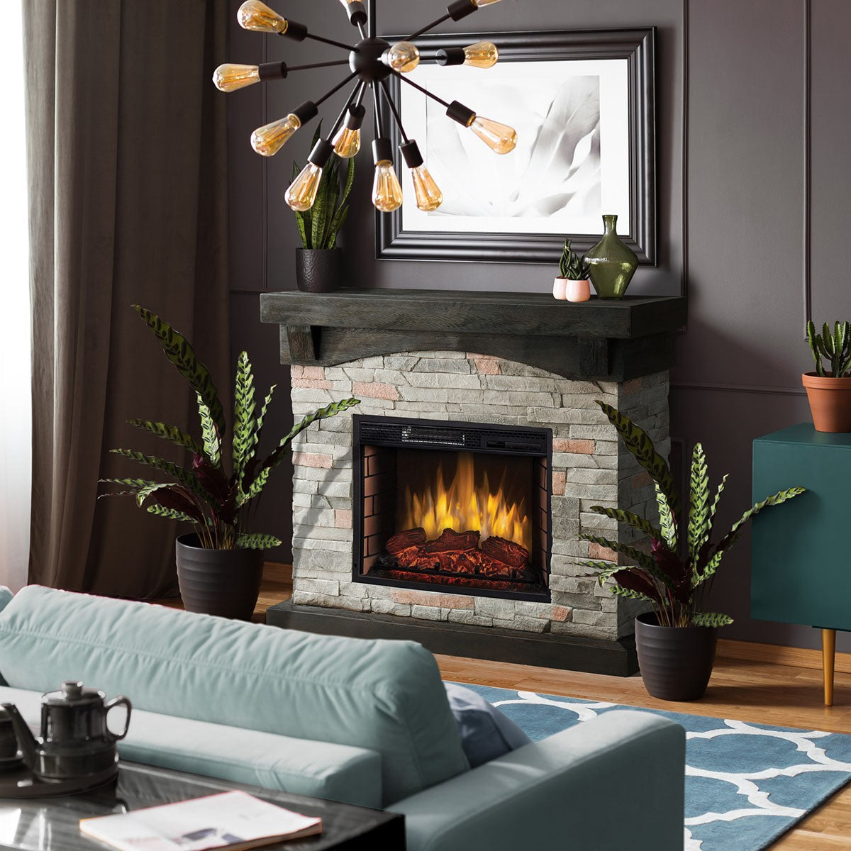 Pleasant Hearth Sable Mills Electric Fireplace