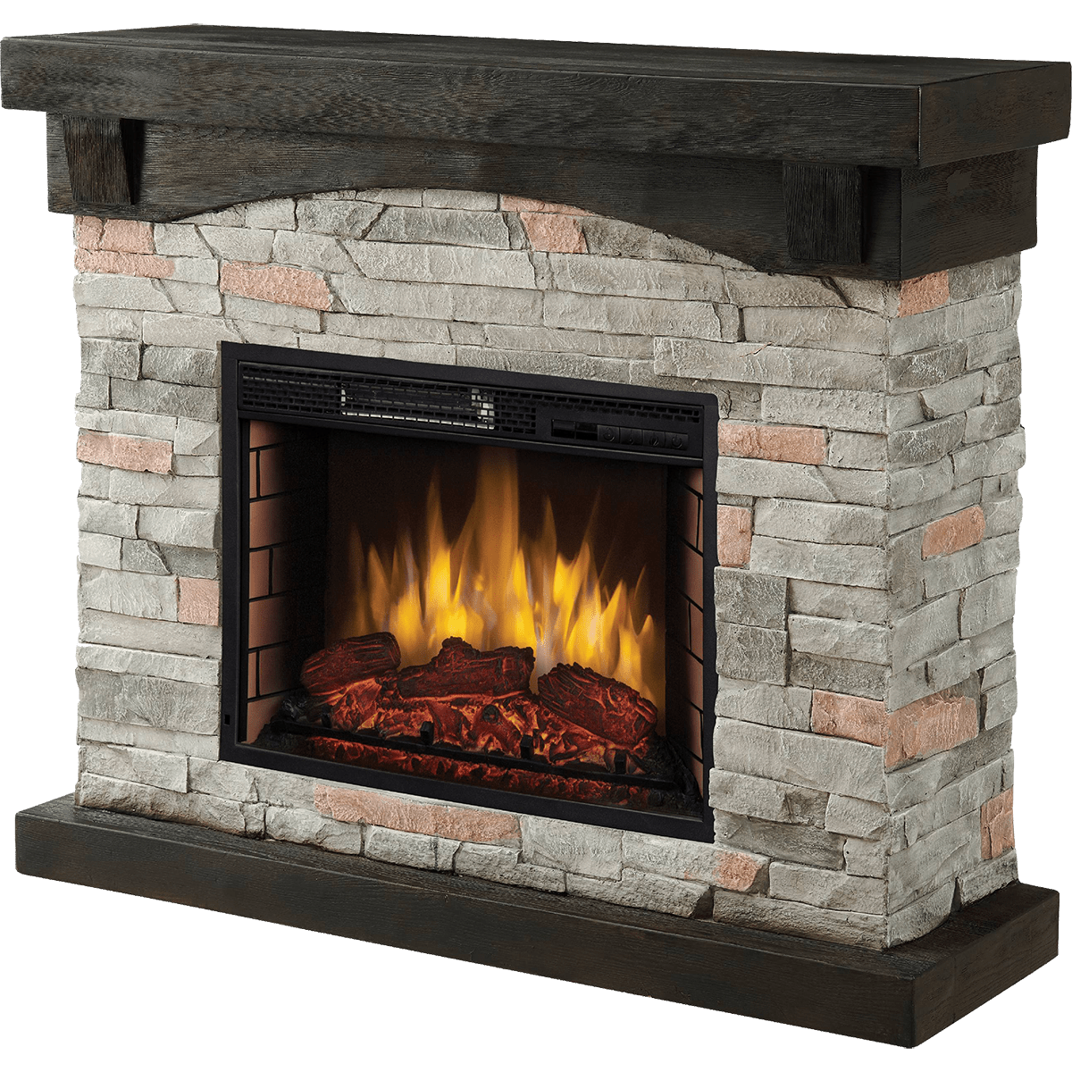 Pleasant Hearth 42-In Sable Mills Electric Fireplace