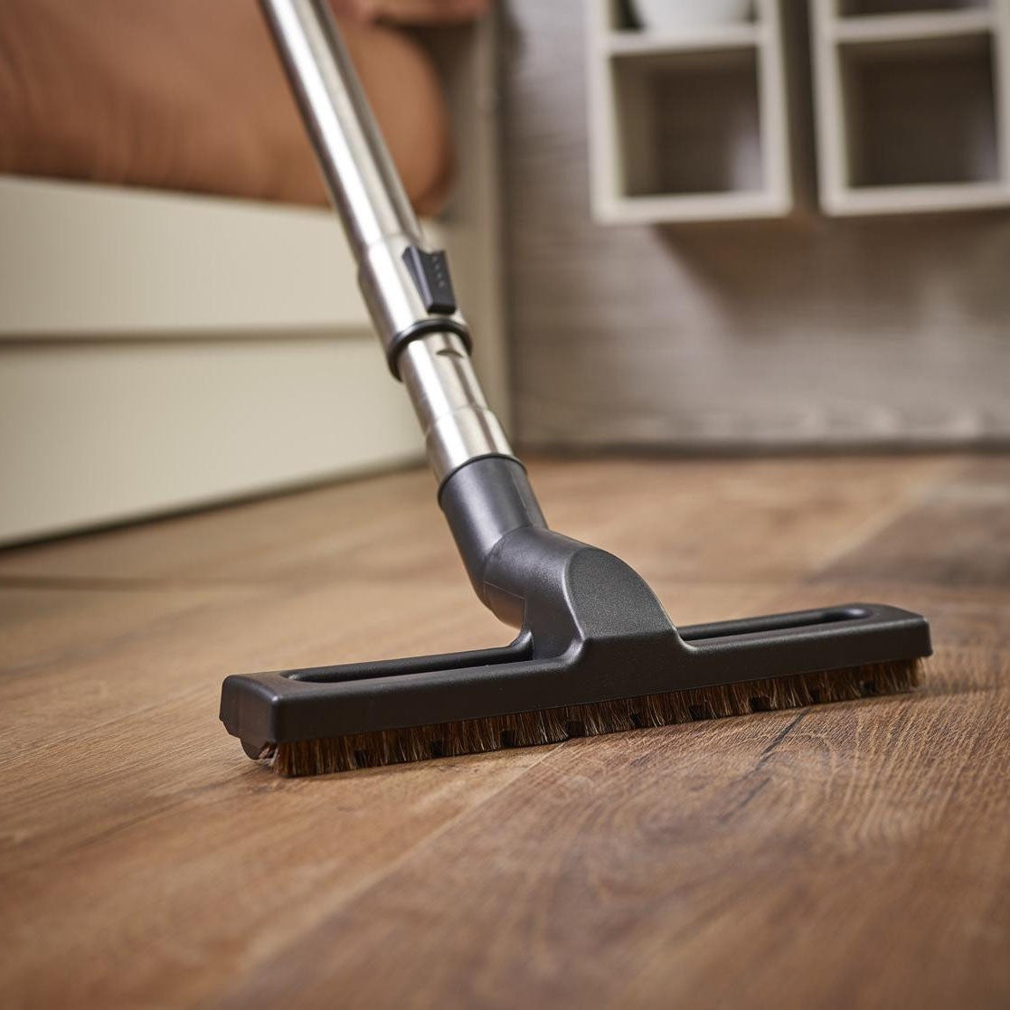 Polti Parquet Brush for EcoSteamVac Models - on Wood Floor