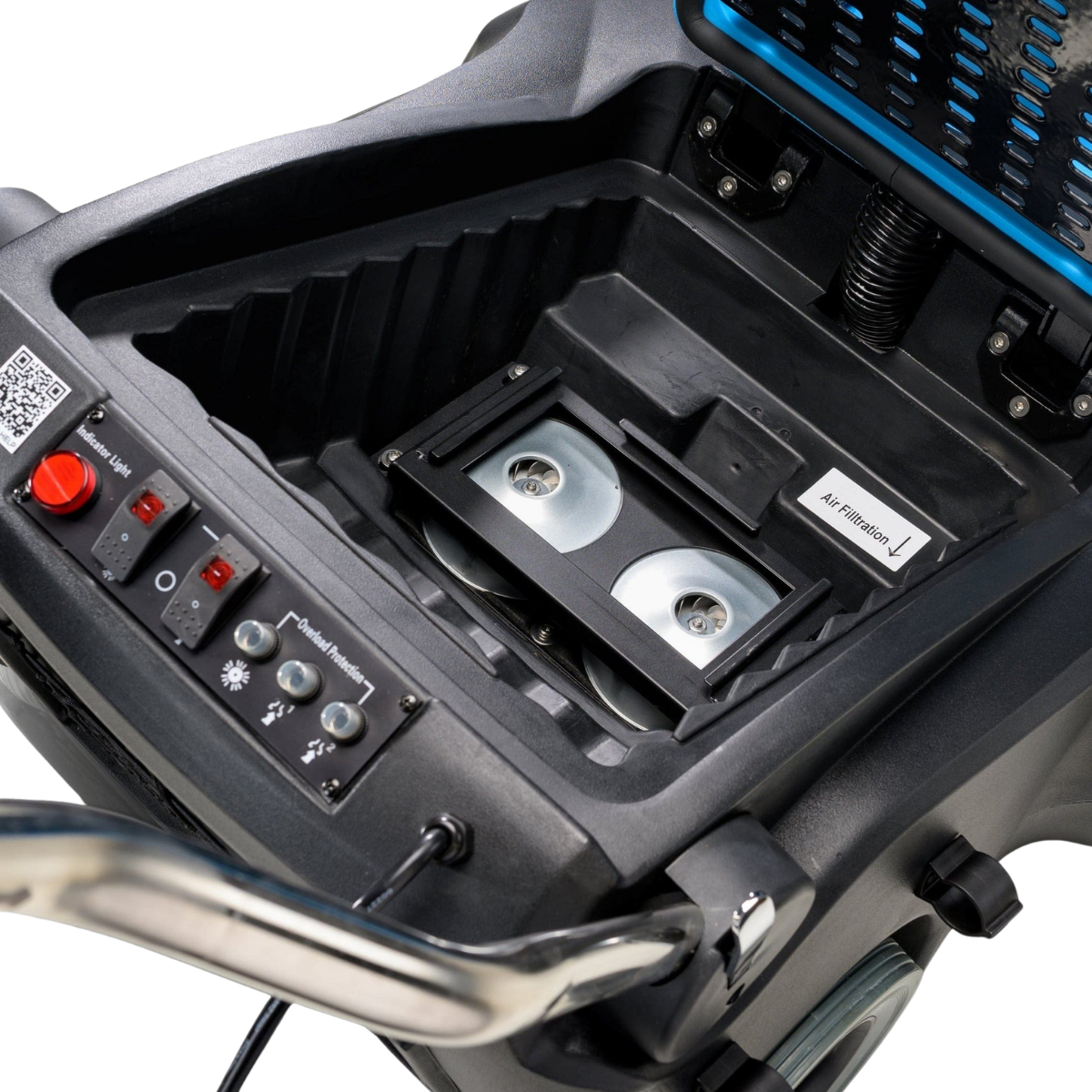 Prolux Wide Area Dual Brushroll Commercial Vacuum - Inside