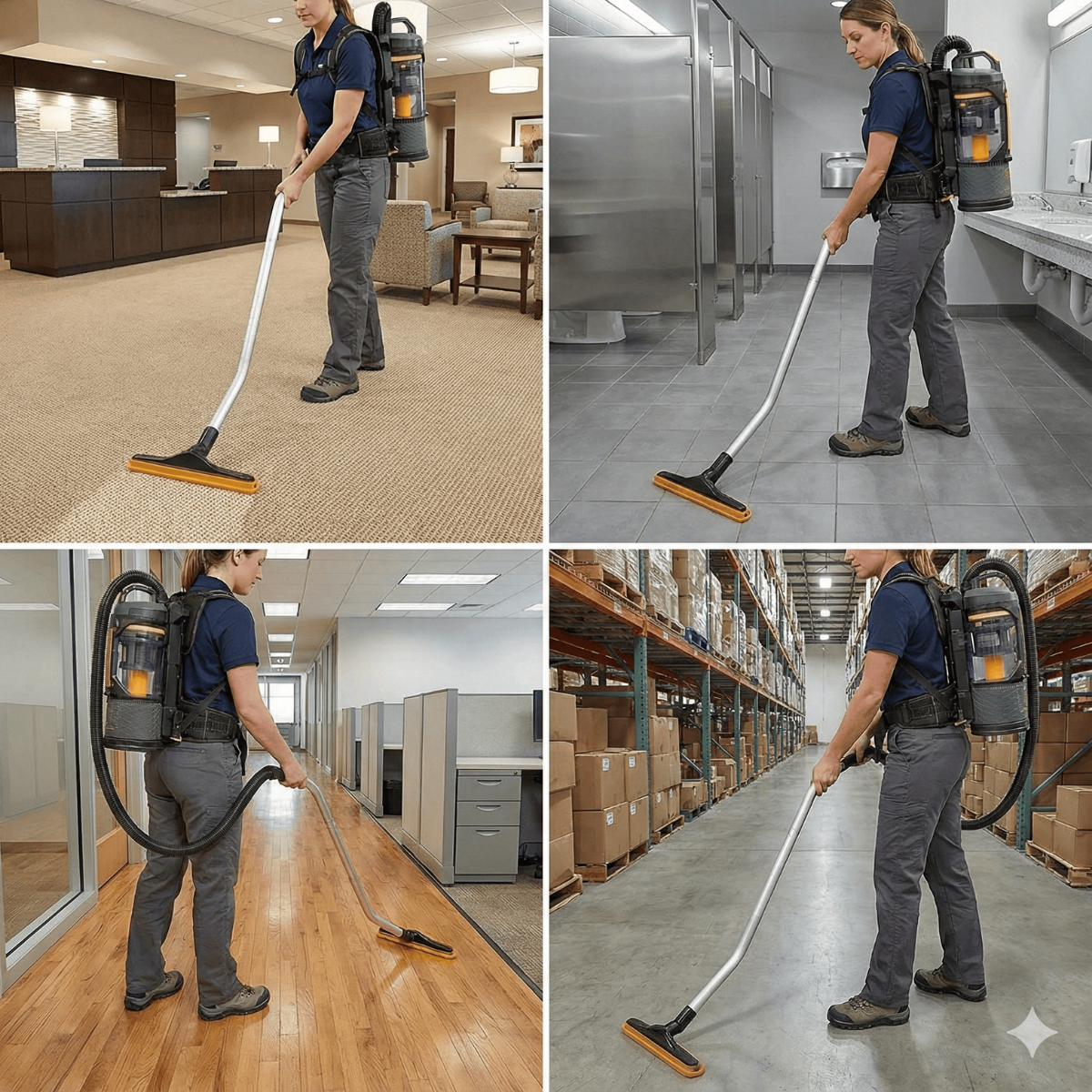 Prolux X-Force Pro Bagless Backpack Vacuums - Lifestyle 1