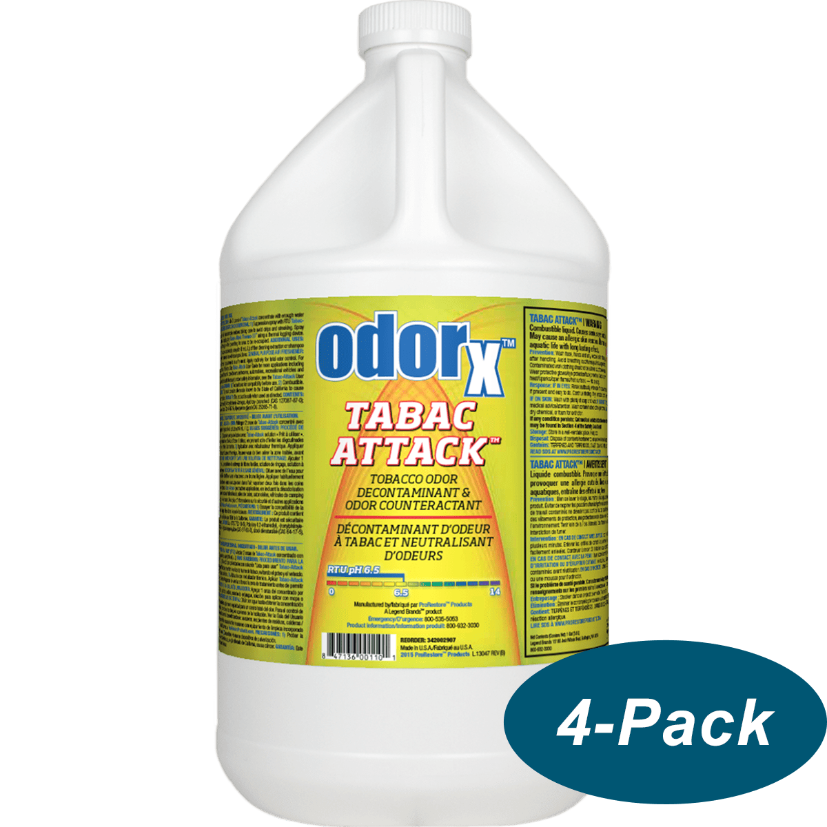 ProRestore ODORx Tabac Attack - 1 Gal - Case of 4