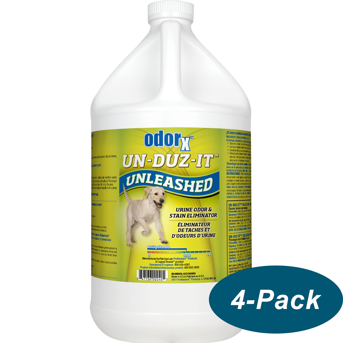 ProRestore ODORx Un-Duz-It Unleashed - 1 Gal 4-Pack
