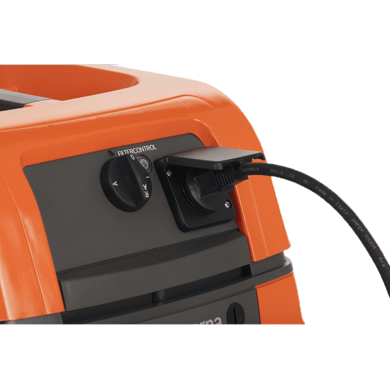 Pullman-Holt Husqvarna S11 HEPA Wet Dry Vacuum - Auxiliary Outlet