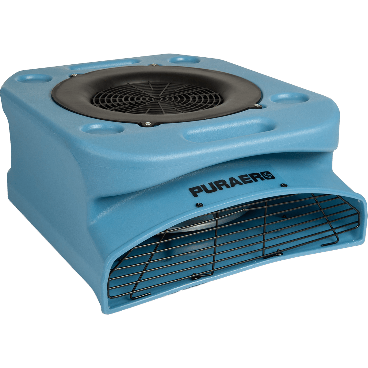 Puraero 1/4 HP 1100 CFM 2.51A Low Profile Air Mover - Blue - Main
