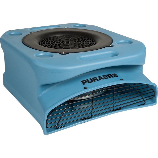 Puraero 1/4 HP 1100 CFM 2.51A Low Profile Air Mover - Blue - Main