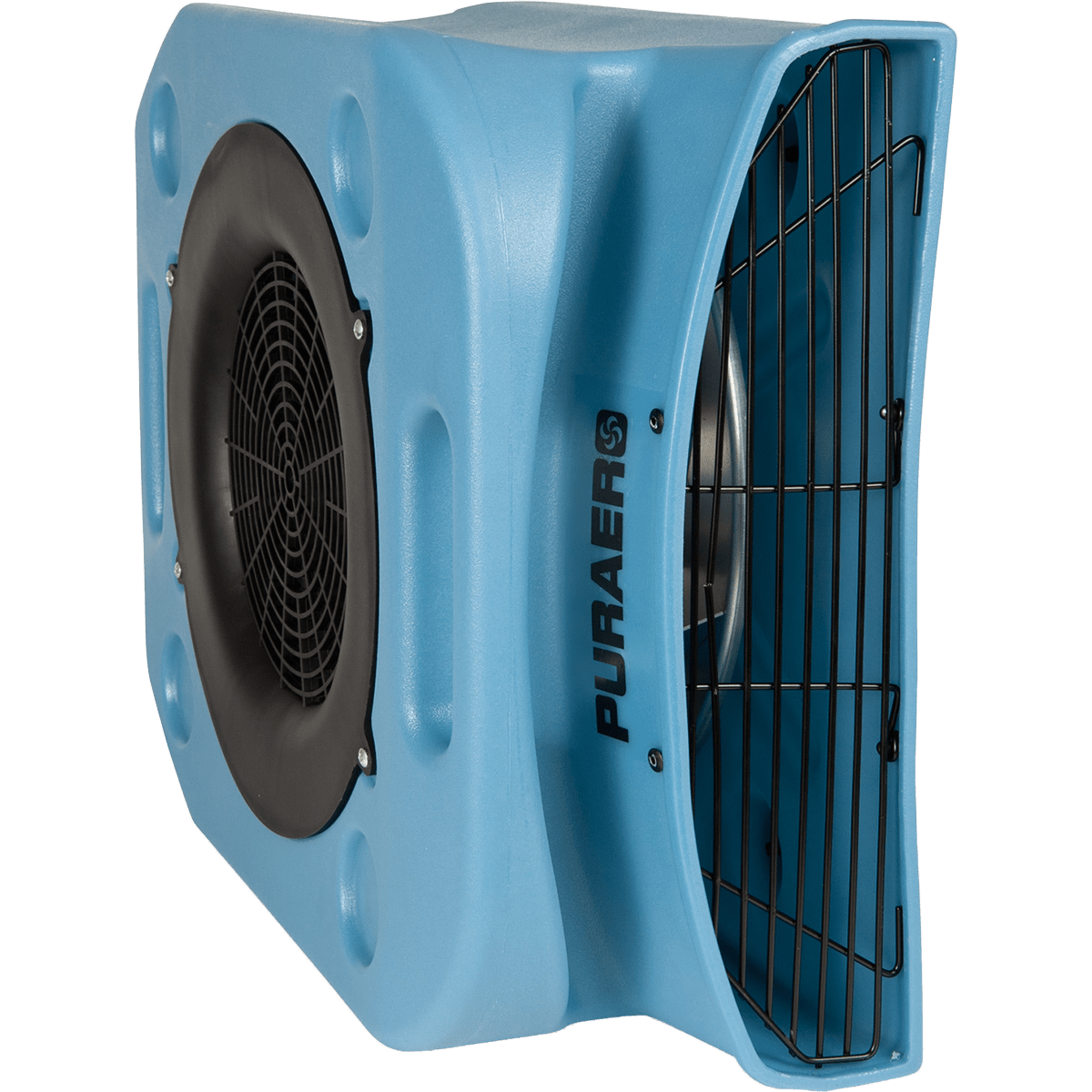 Puraero 1/4 HP 1100 CFM 2.51A Low Profile Air Mover - Blue - Stacking