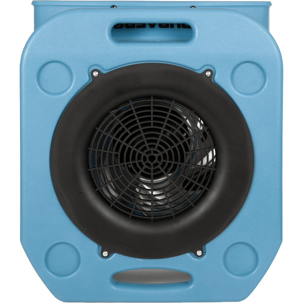 Puraero 1/4 HP 1100 CFM 2.51A Low Profile Air Mover - Blue - Top