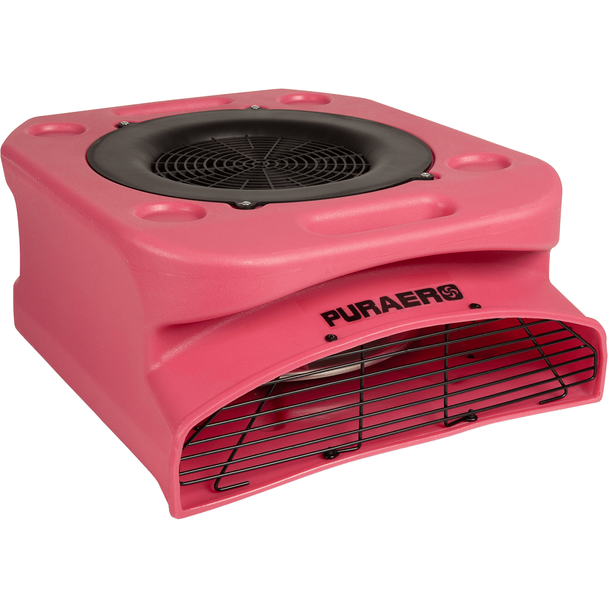 Puraero 1/4 HP 1100 CFM 2.51A Low Profile Air Mover - Red - Main
