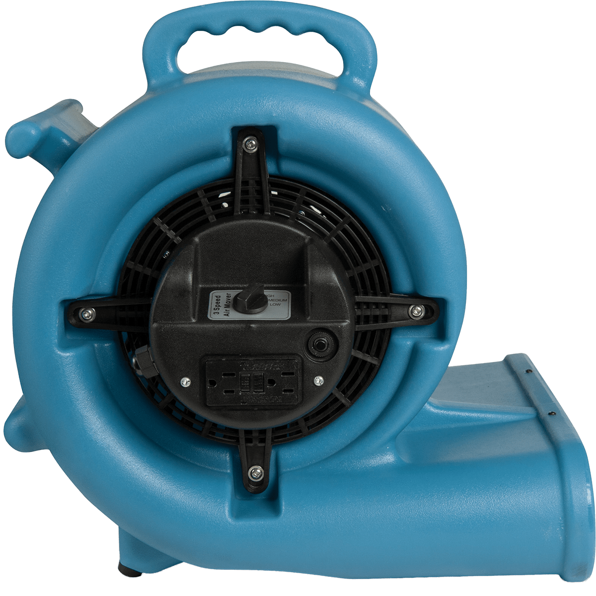 PURAERO 1/3 HP 2.44A Air Mover - Blue - Right Side