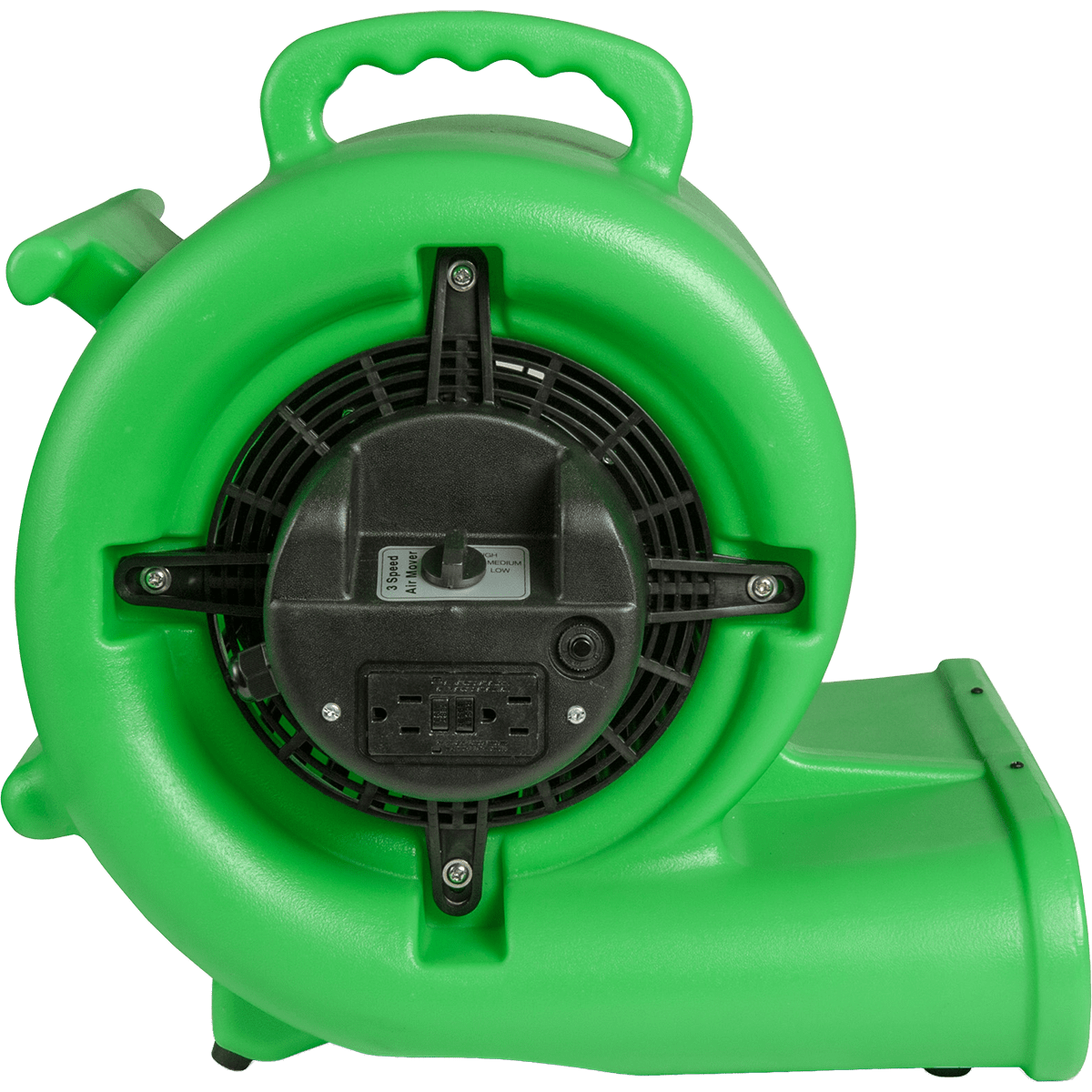 PURAERO 1/3 HP 2.44A Air Mover - Green - Right Side
