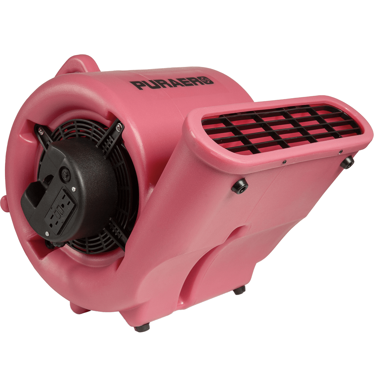 PURAERO 1/3 HP 2.44A Air Mover - Red - 45 Degrees