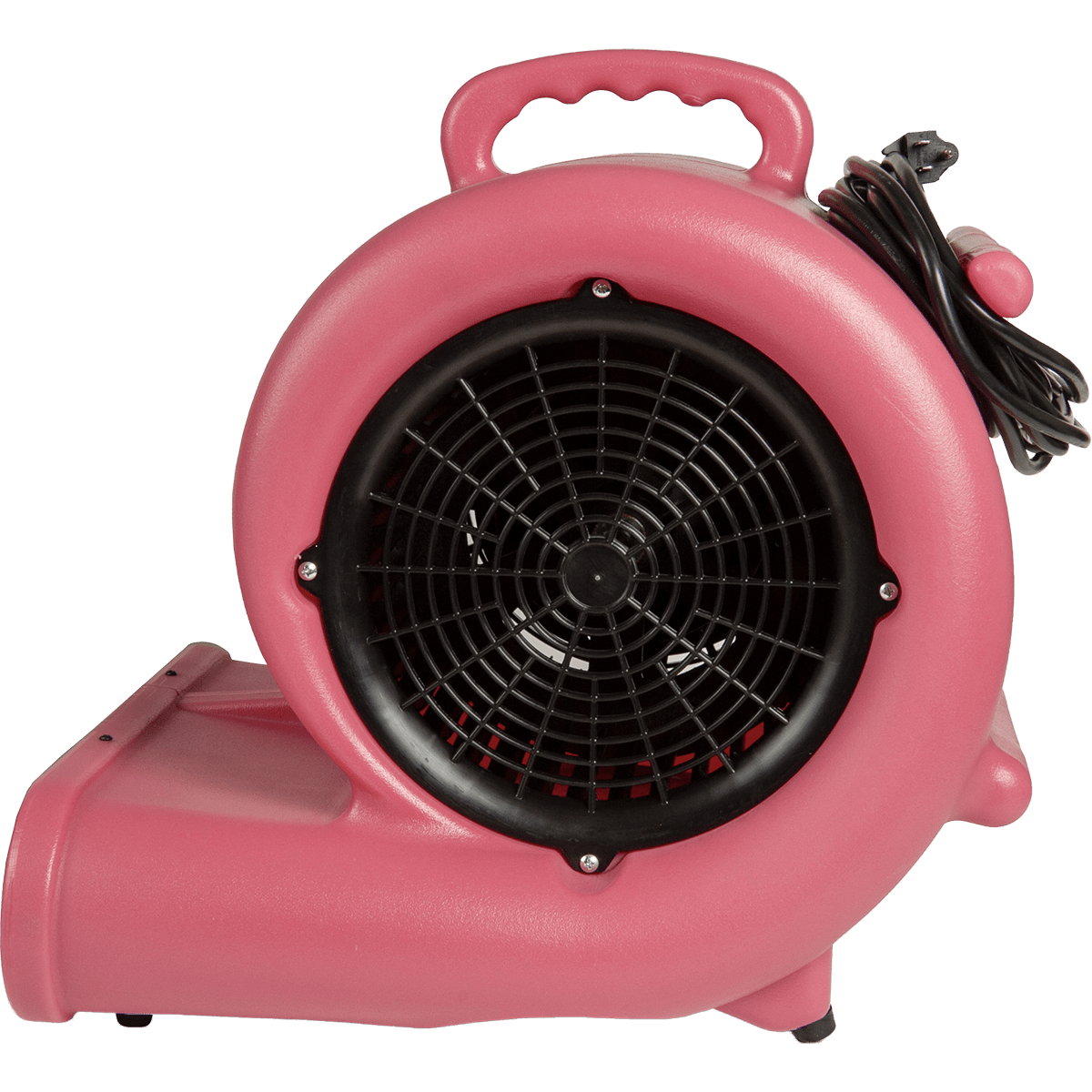 PURAERO 1/3 HP 2.44A Air Mover - Red - Left Side