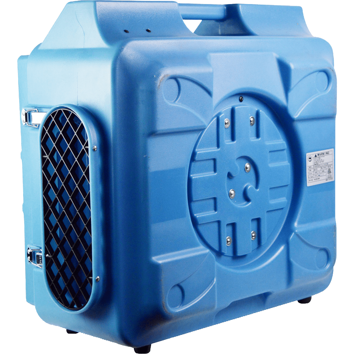 Puraero 1/4 HP 675 CFM 2.2A HEPA Air Scrubber - Angle View