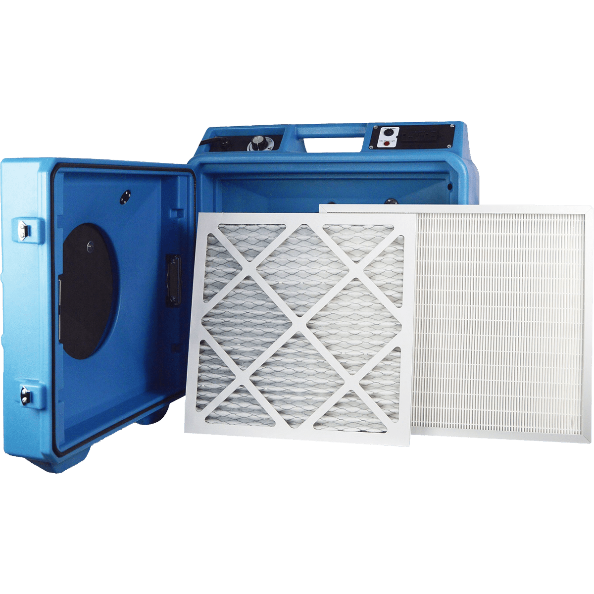 Puraero 1/4 HP 675 CFM 2.2A HEPA Air Scrubber - Filters