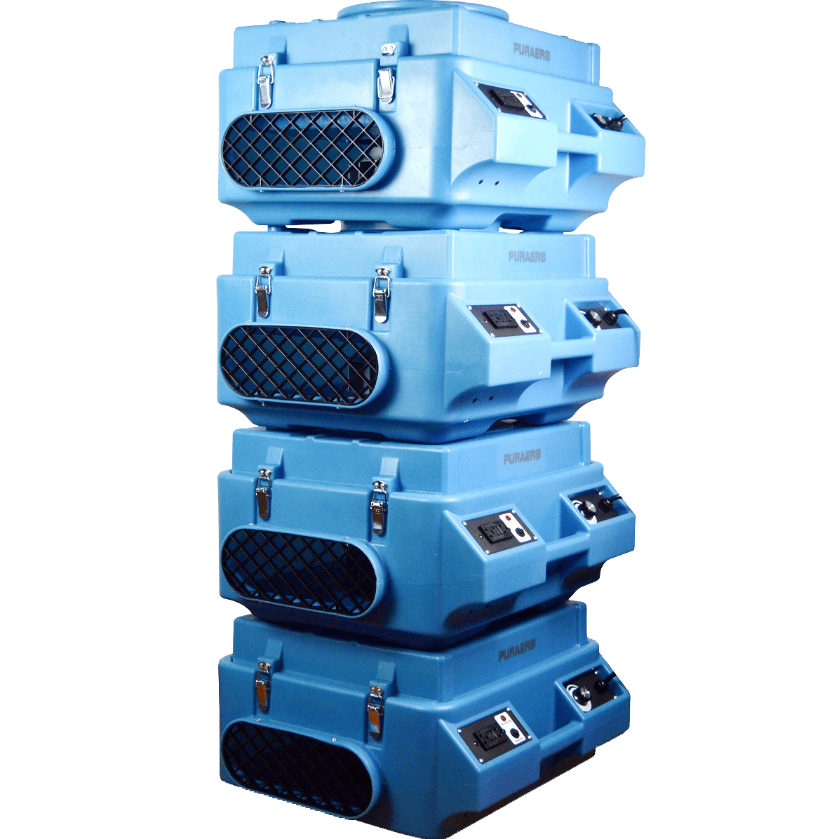 Puraero 1/4 HP 675 CFM 2.2A HEPA Air Scrubber - Stackable