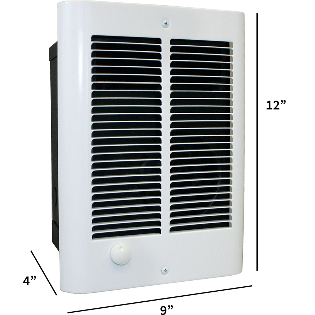 QMark COS-E Fan Forced Wall Heater - Dimensions