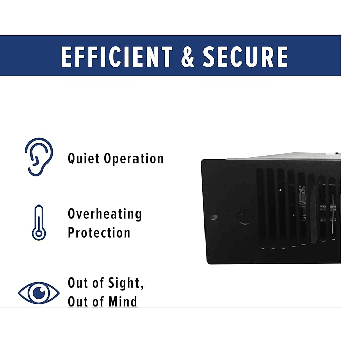 Qmark Fan-Forced Toe Kick Heaters - Infographic 2