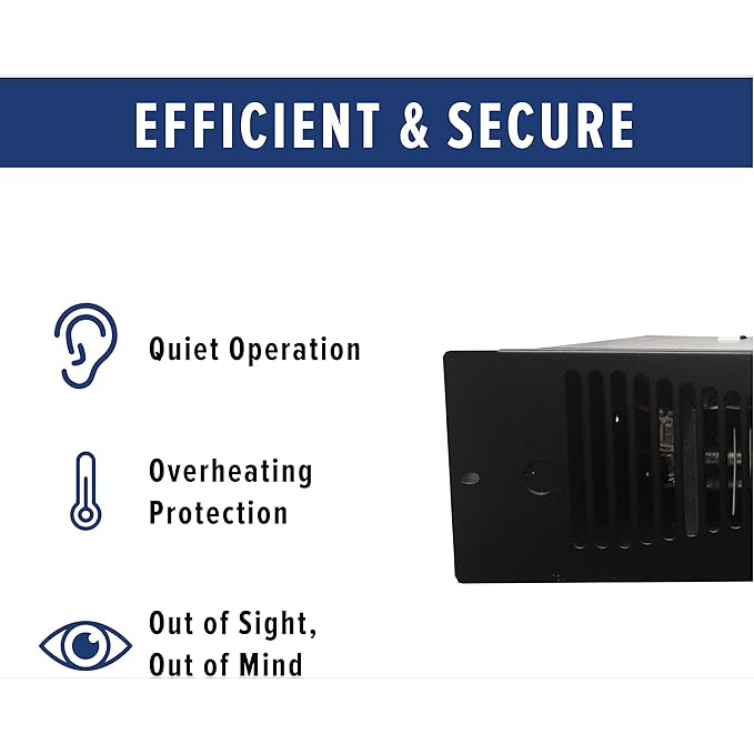 Qmark Fan-Forced Toe Kick Heaters - Infographic 2