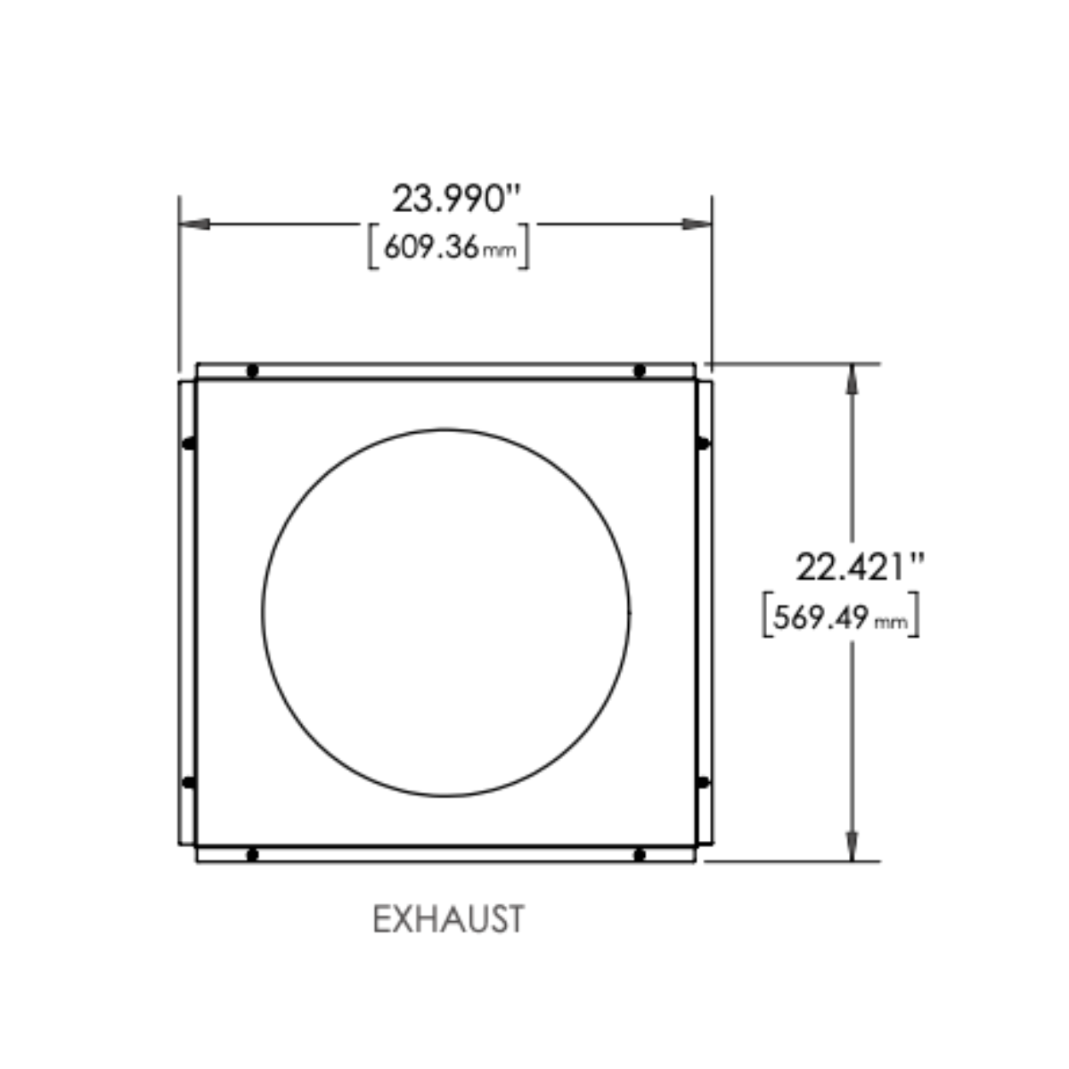 Quest 335 Dehumidifier Duct Kit - Dimensions 3
