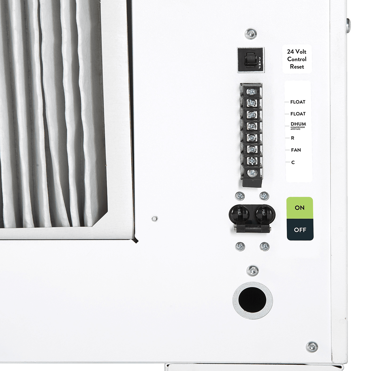 Quest 876 High-Efficiency Dehumidifier - Controls