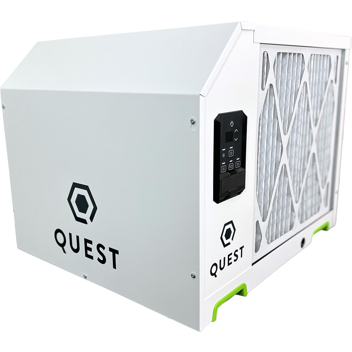 Quest Dual 205 Overhead Dehumidifier - Front Angle