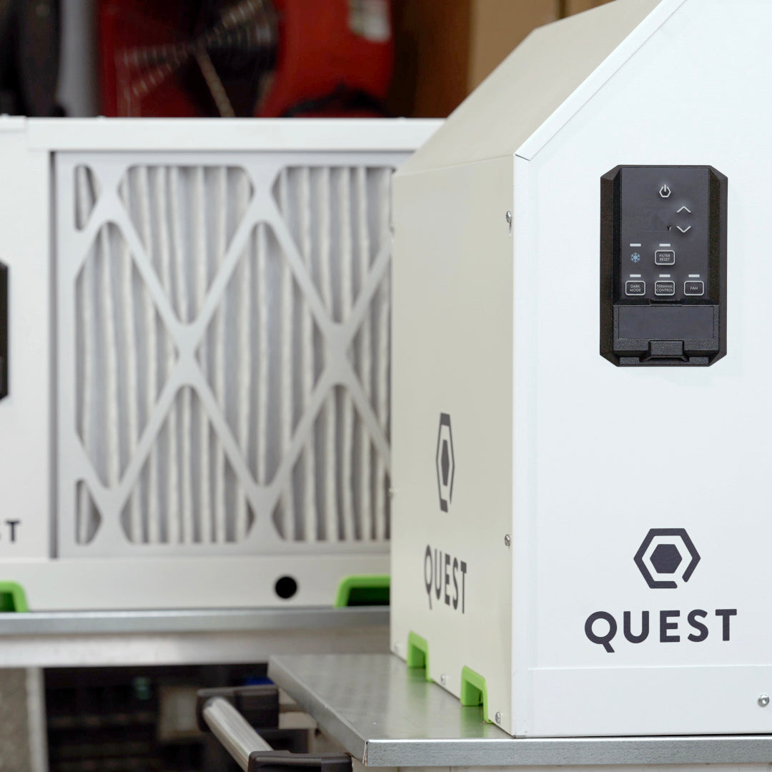 Quest Dual 205 Overhead Dehumidifier Lifestyle